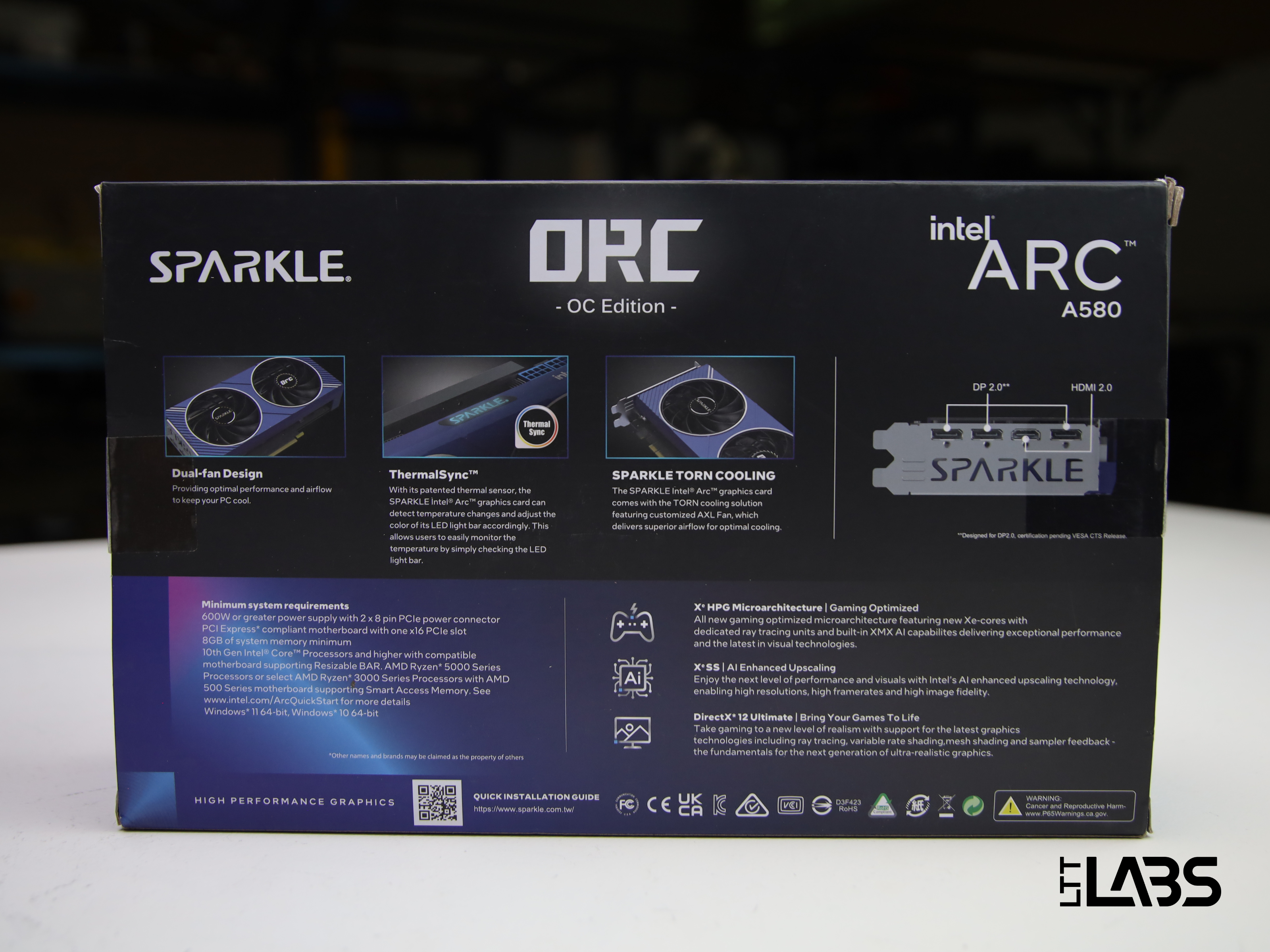 SPARKLE Arc A580 ORC OC Edition | LTT Labs