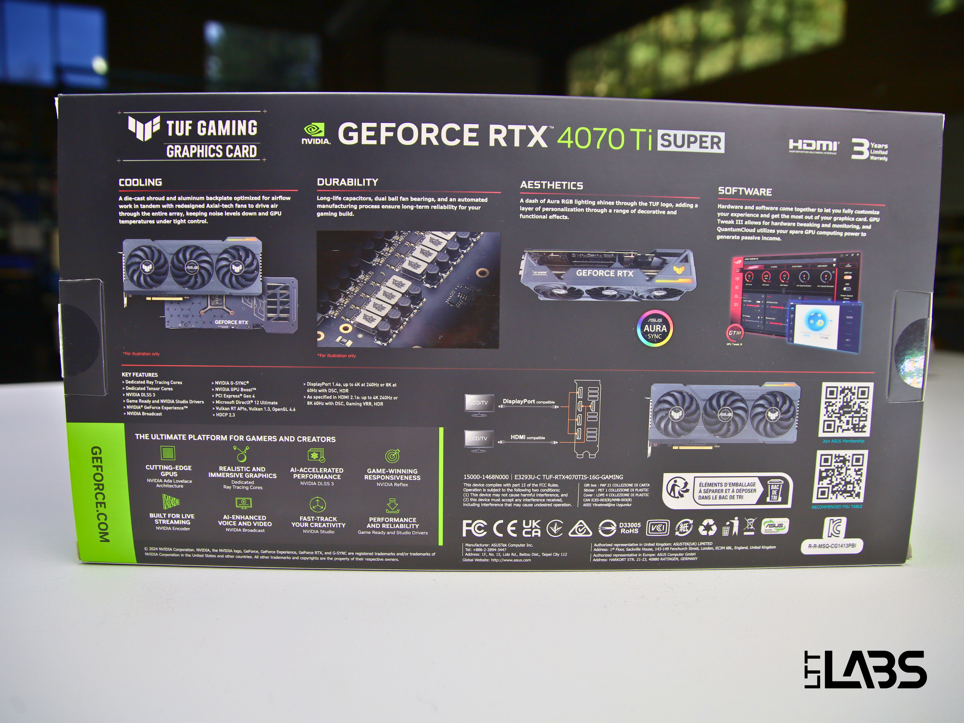 ASUS TUF Gaming RTX 4070 Ti SUPER 16 GB | LTT Labs