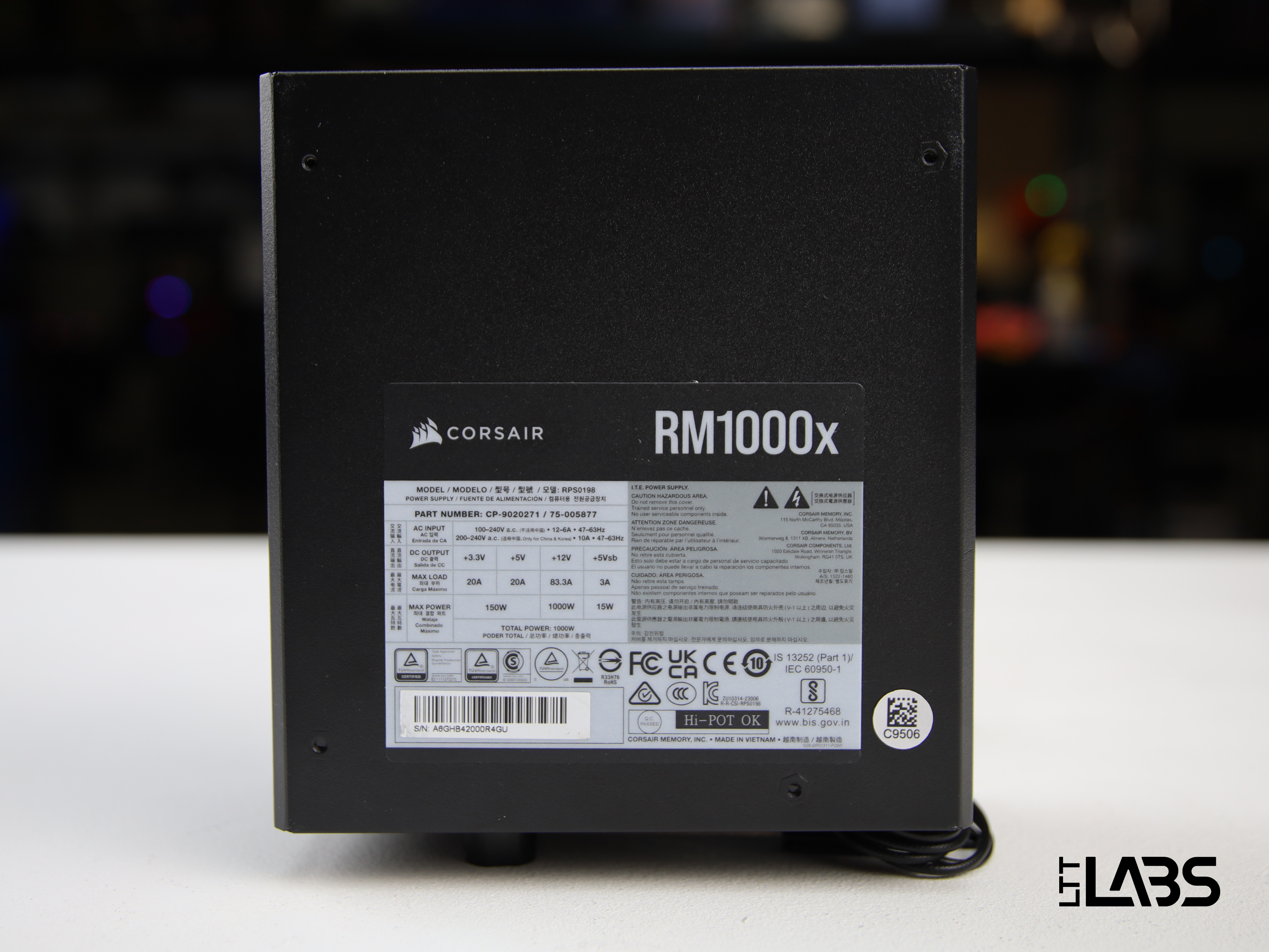 Corsair RM1000x | LTT Labs