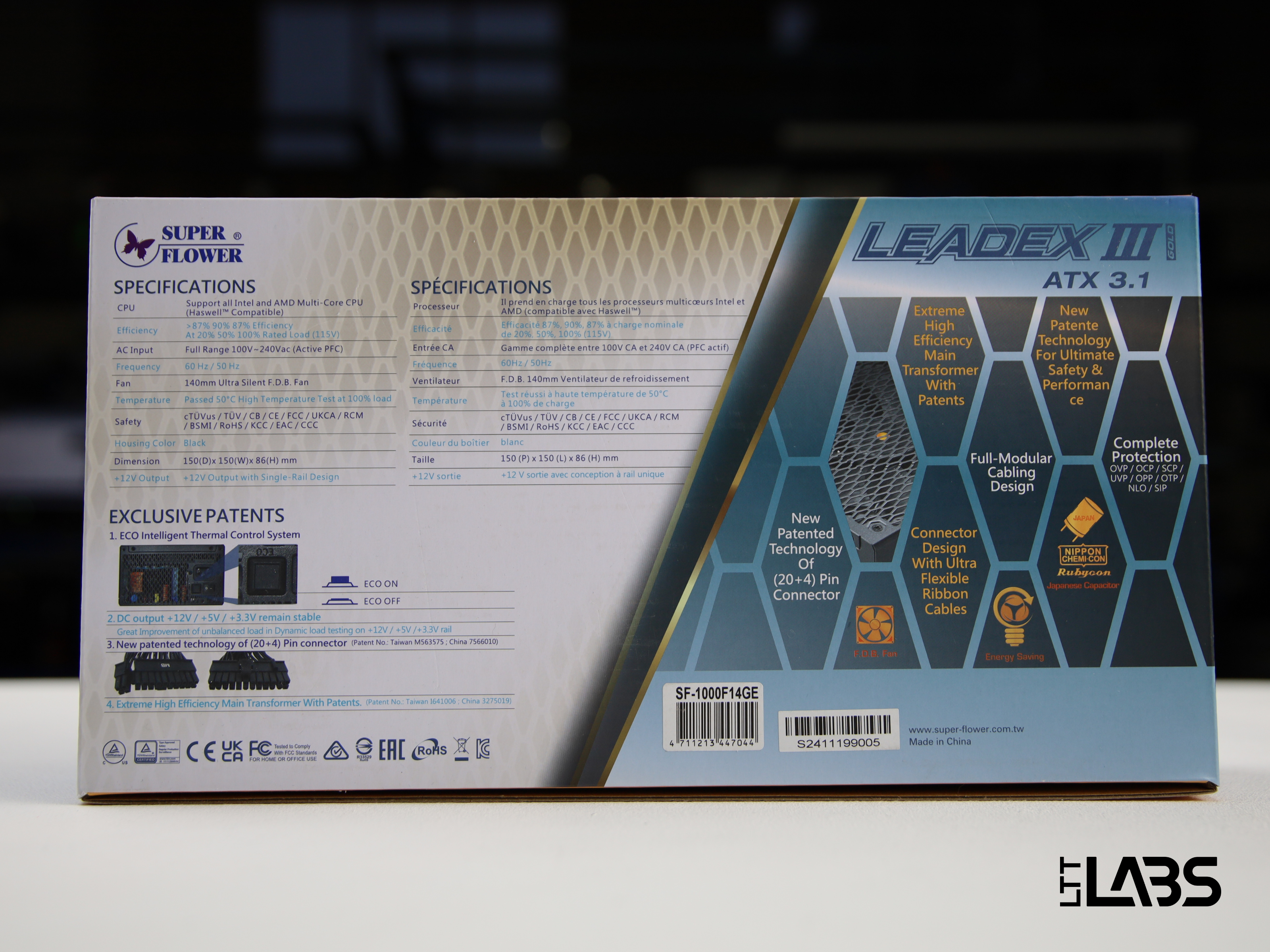 Super Flower LEADEX III GOLD UP ATX 3.1 1000W | LTT Labs