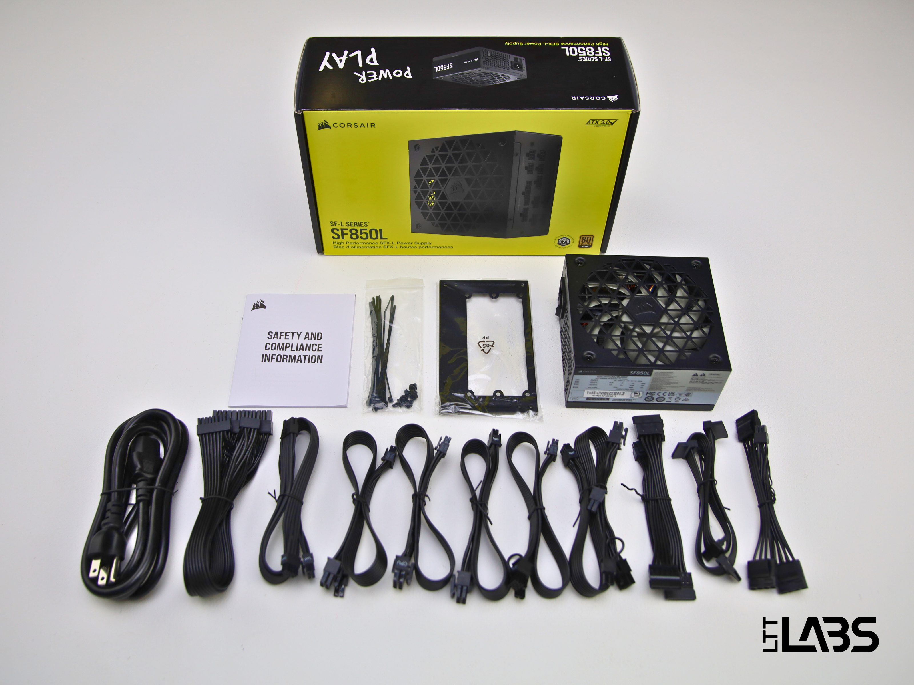 Corsair SF-Lシリーズ SF850L 電源ユニット SF-L Series SF850L Fully Modular Low-Noise SFX Power Supply