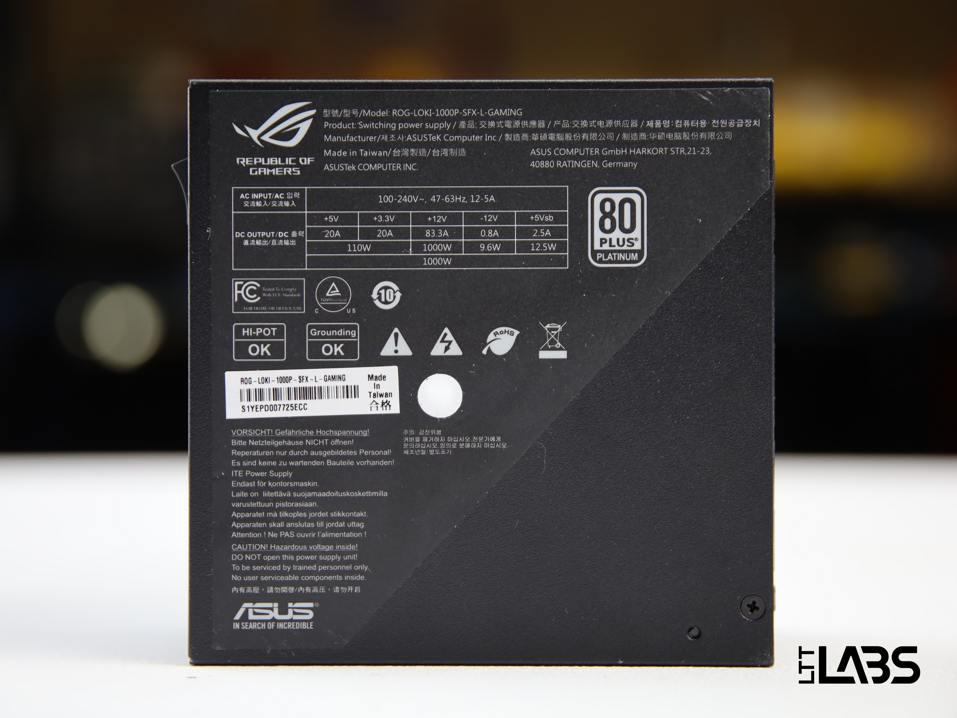 ASUS ROG Loki SFX-L 1000W Platinum | LTT Labs