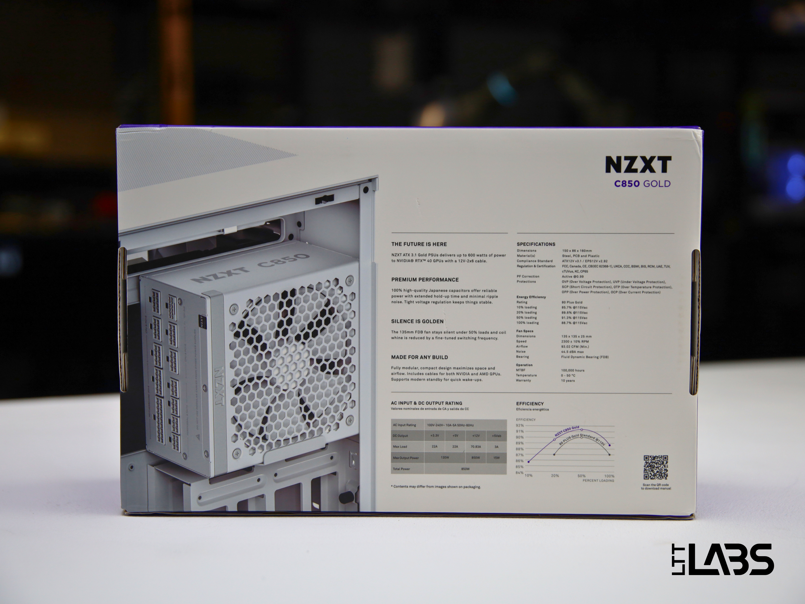 NZXT C850 Gold | LTT Labs