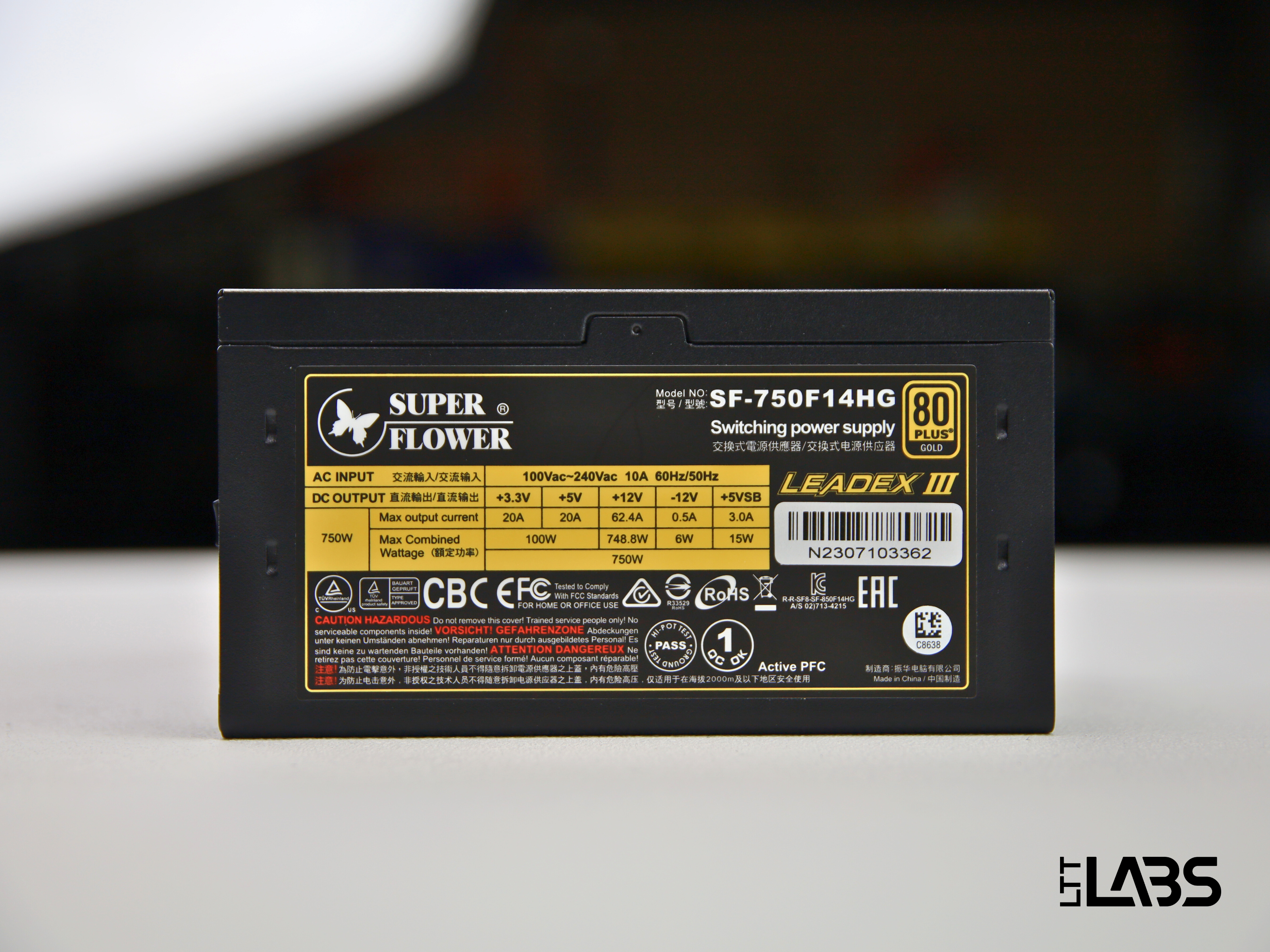 Super Flower LEADEX III GOLD 750W | LTT Labs