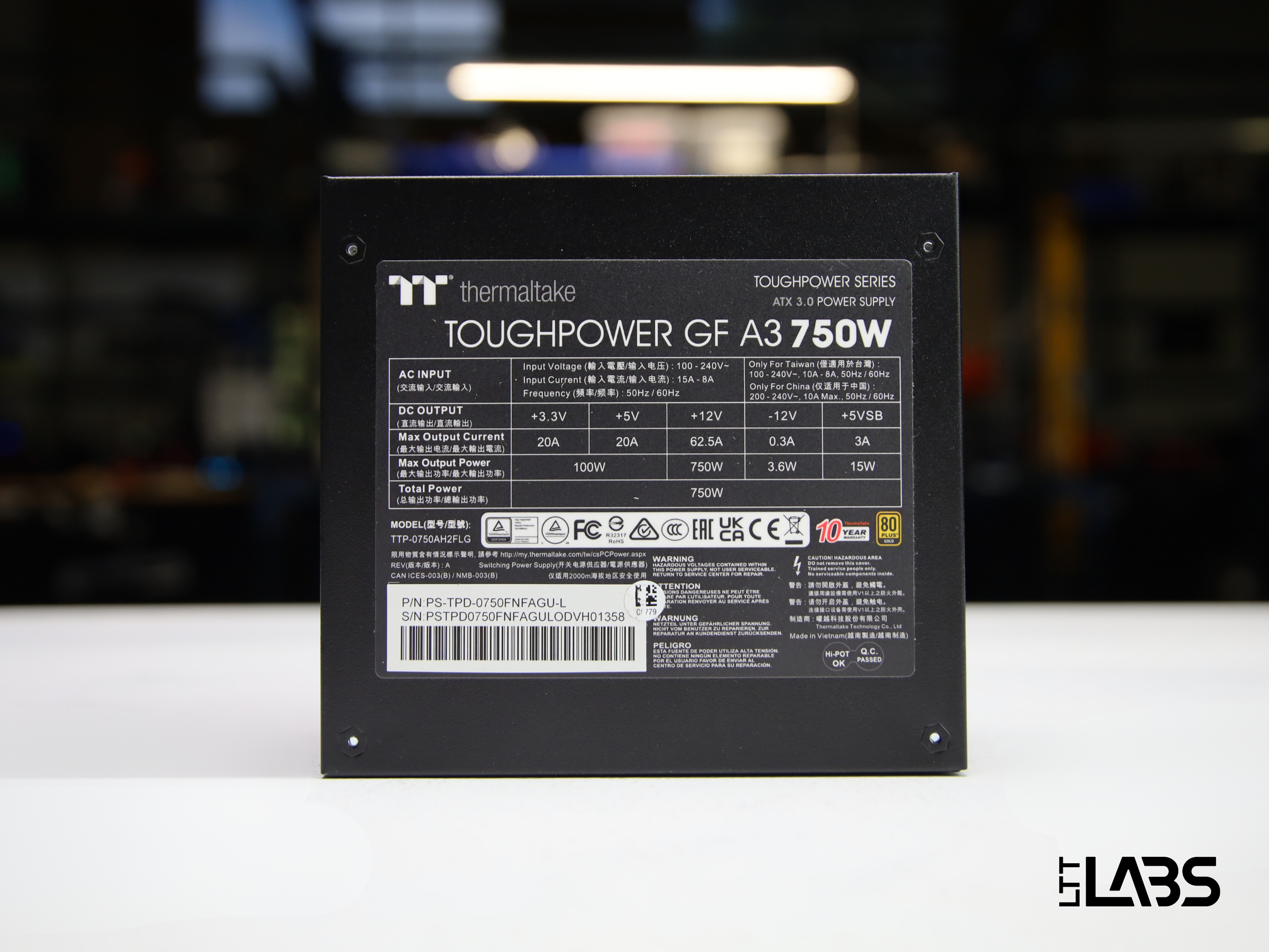 Thermaltake GF A3 750W | LTT Labs