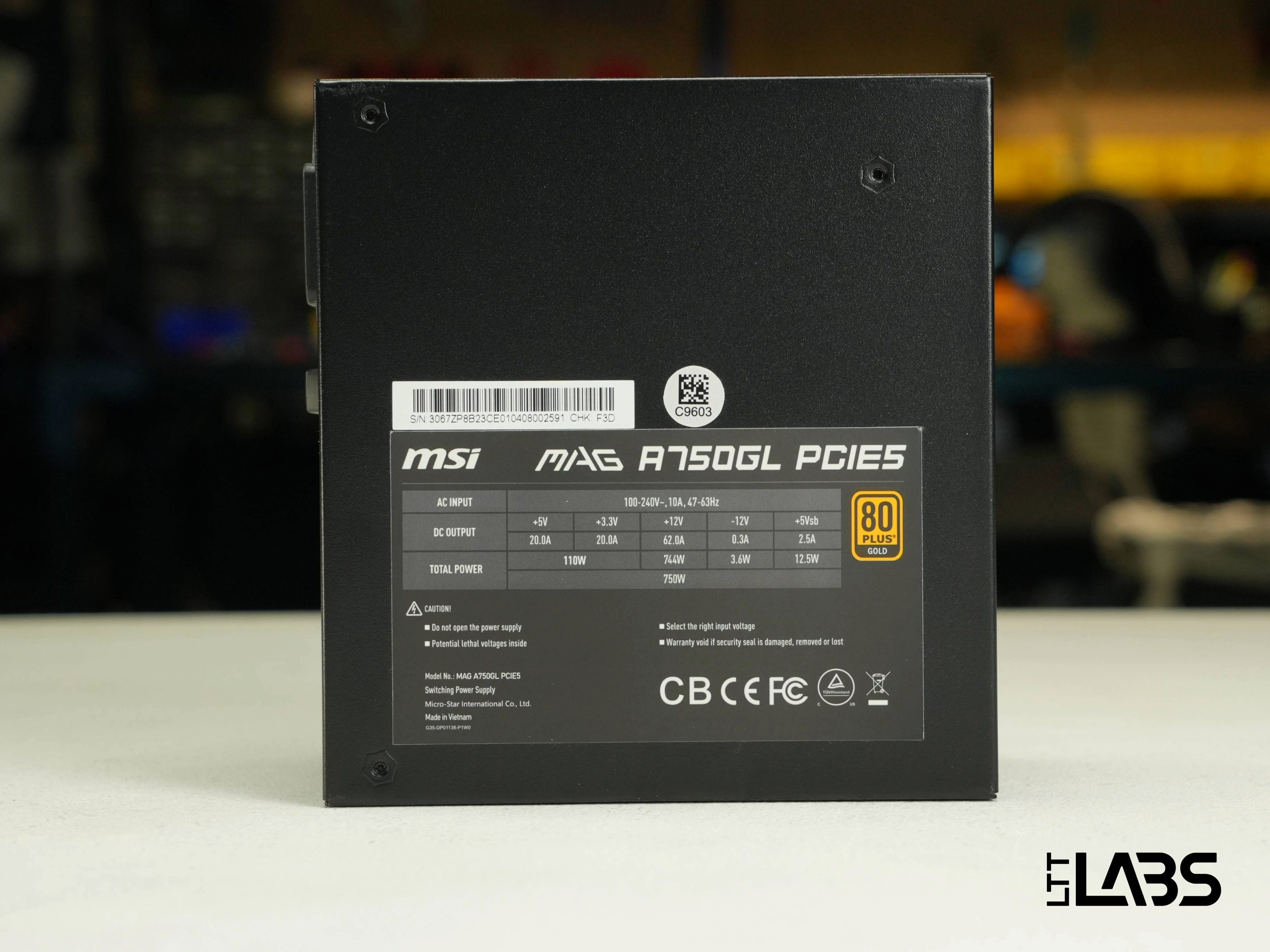 MSI MAG A750GL PCIE5 | LTT Labs