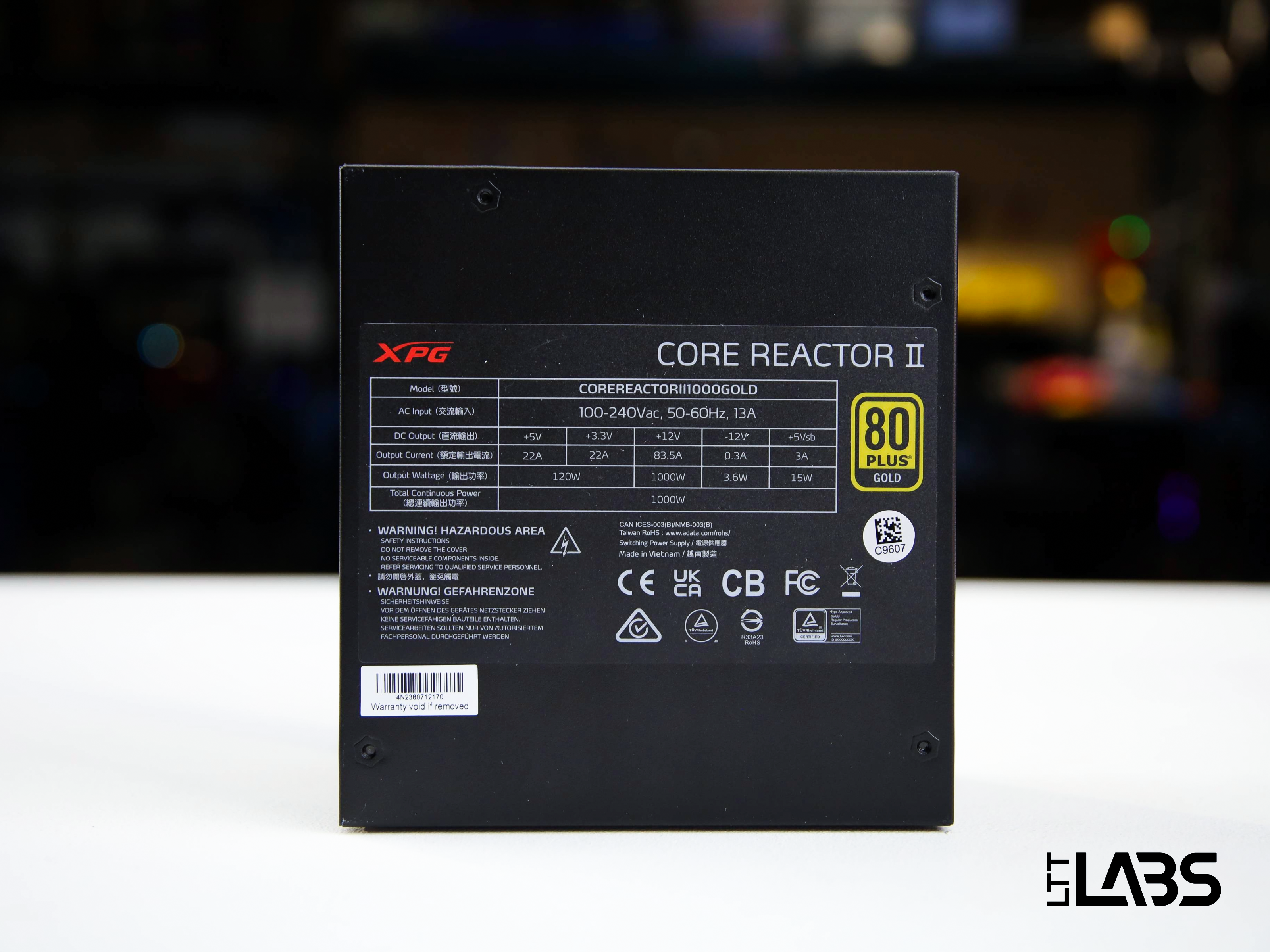 XPG CORE REACTOR II 1000W GOLD | LTT Labs