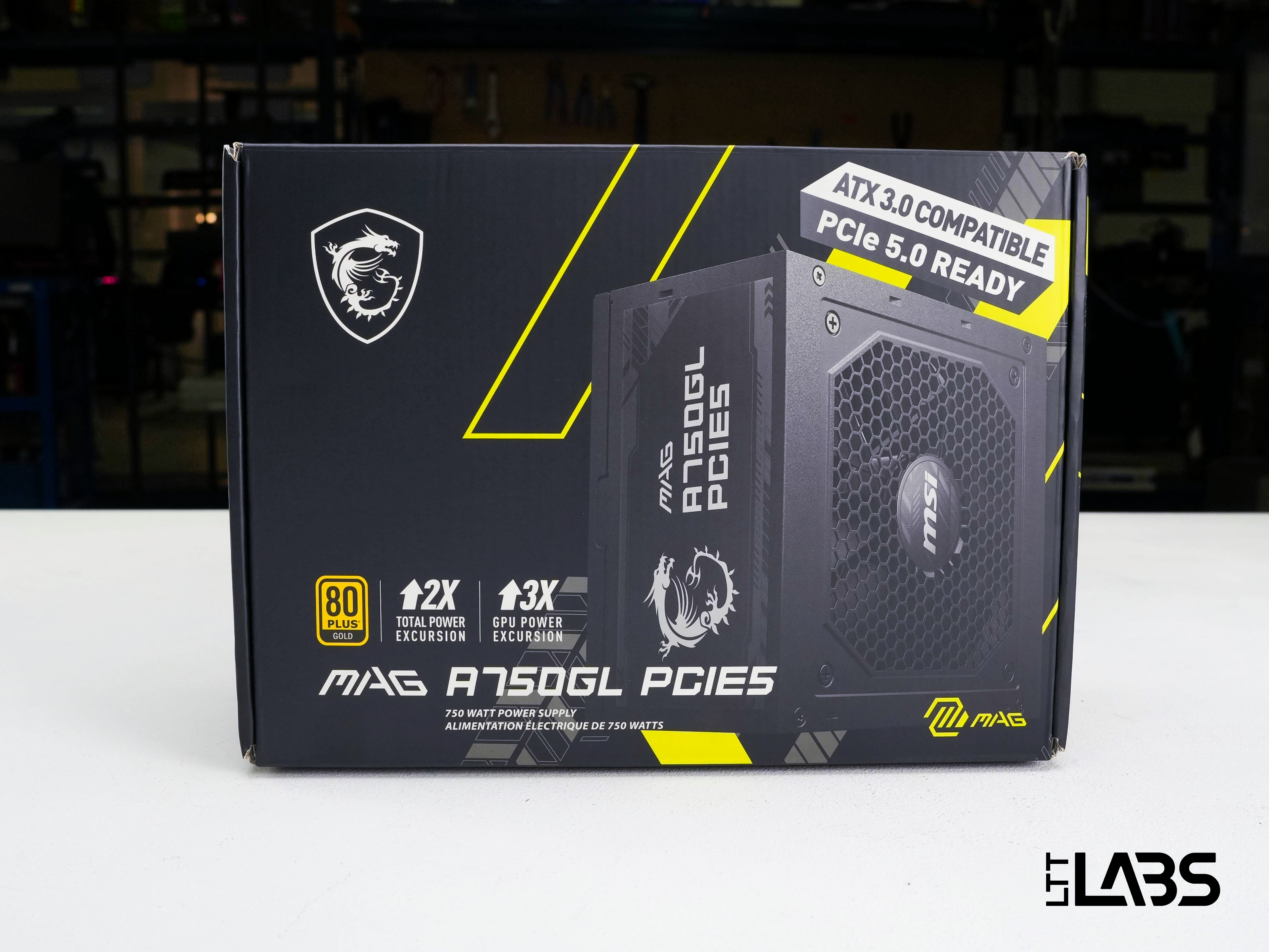 【YUTO】MSI MAG A750GL PCIE5 750W電源 MSI MAG A750GL PCIE5 750W ATX 3.1 Power Supply - MSI-US