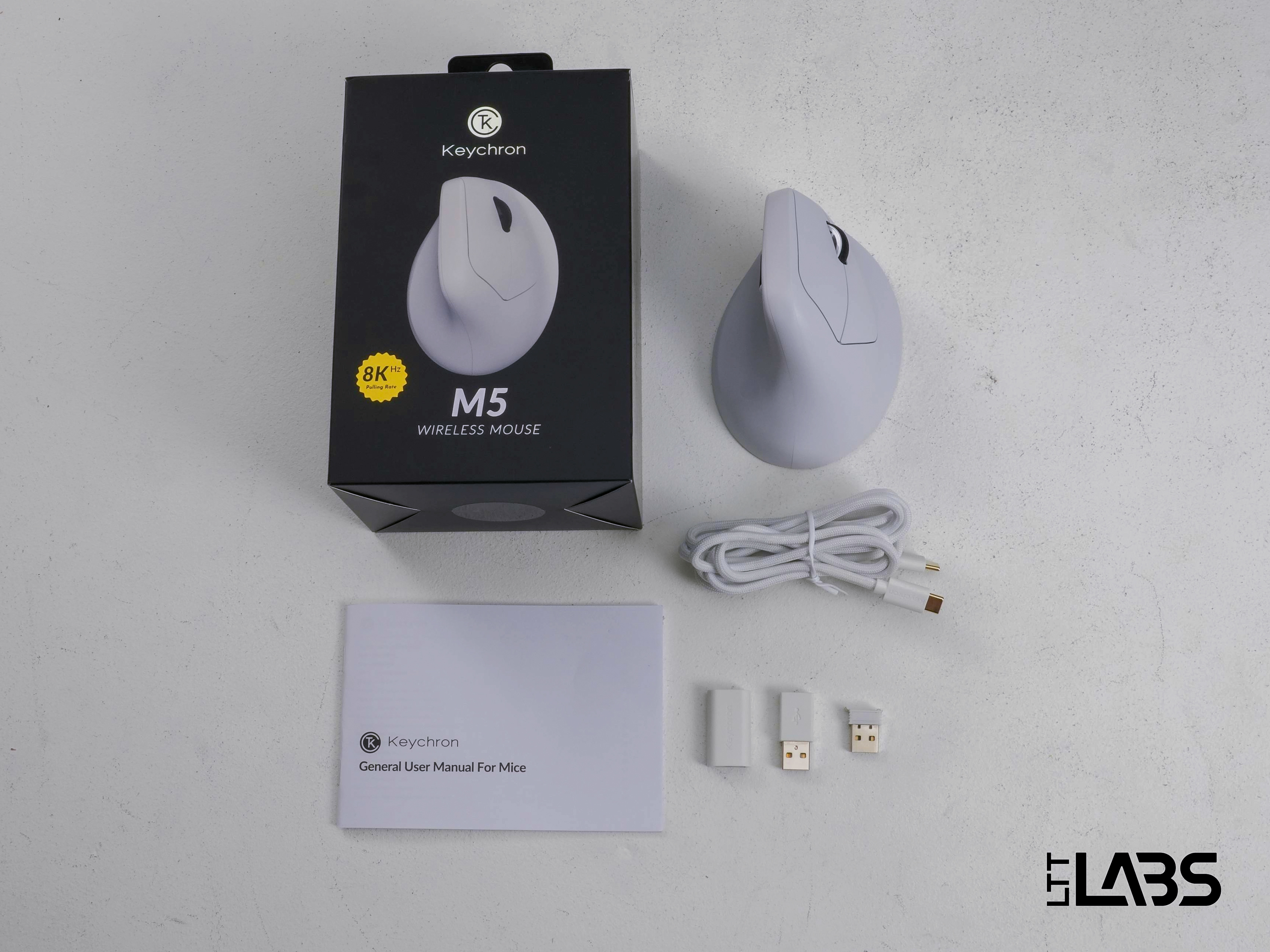Keychron M5 Wireless Ergonomic Mouse | LTT Labs