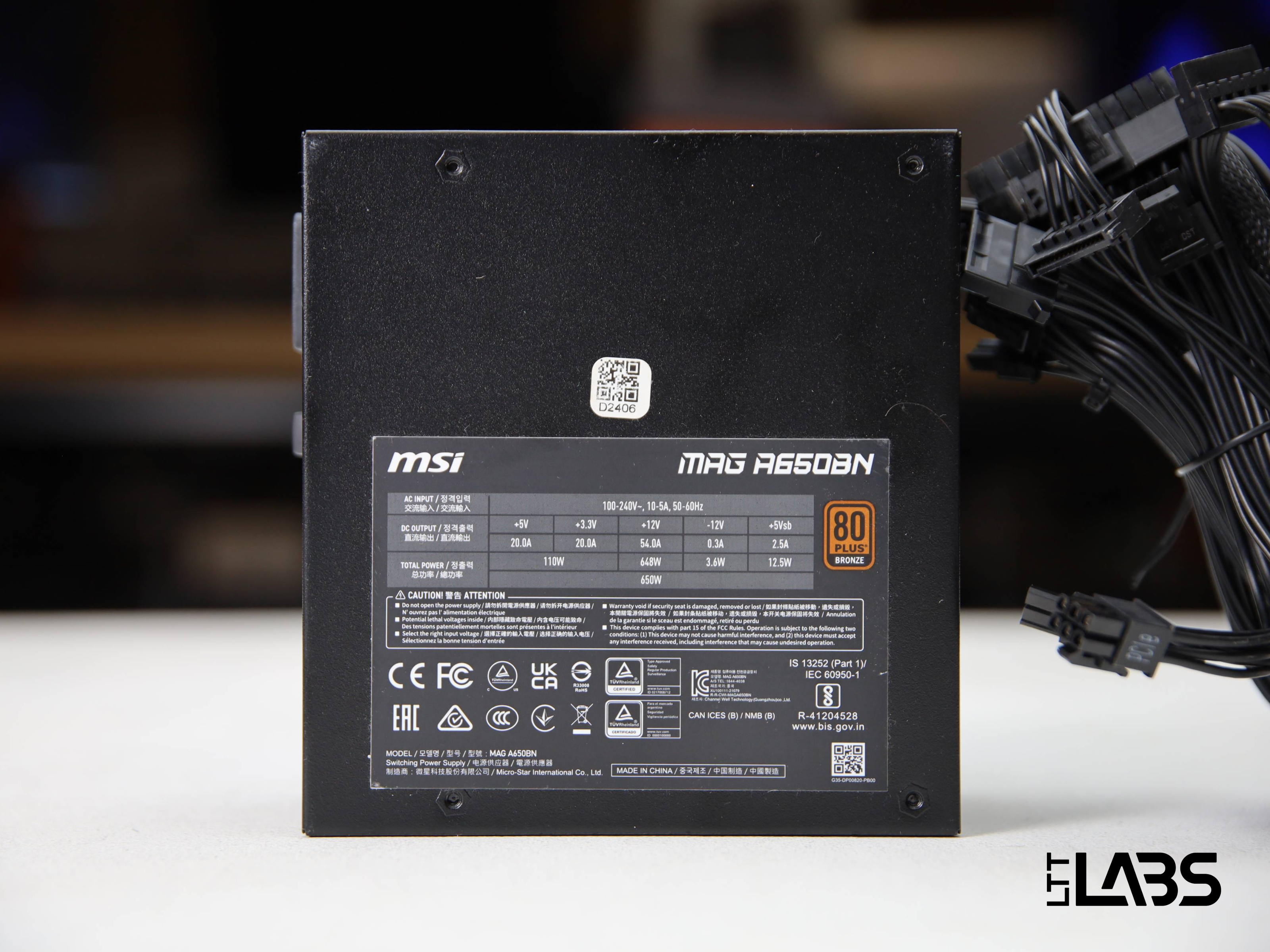 MSI MAG A650BN | LTT Labs